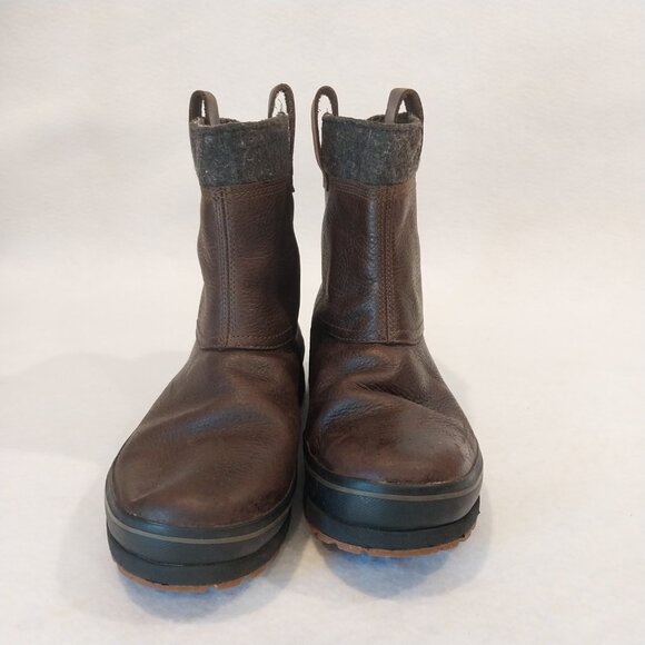 Timberland Brown Leather Boots Mens 8 Earthkeepers Waterproof Climapath Vibram - Picture 11 of 12